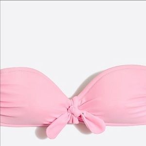 J Crew NWT pink bikini tie front size Medium